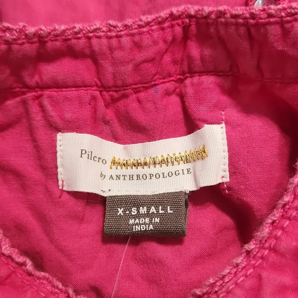 Anthropologie Pilcro Floral Buttondown Top - Picture 3 of 4